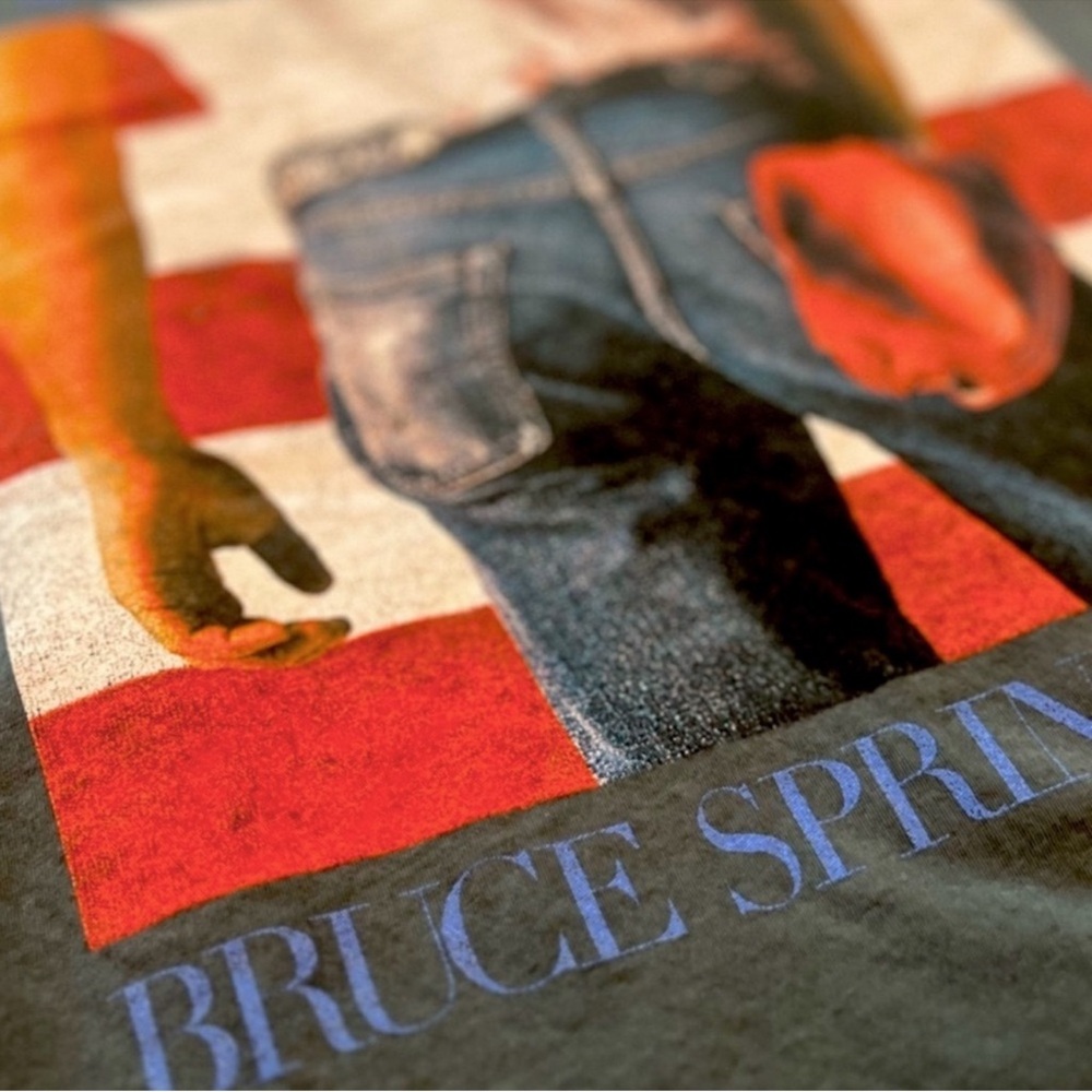 Anthropologie / LetLuv Bruce Springsteen Boyfriend Tee, NEW - Picture 4 of 9